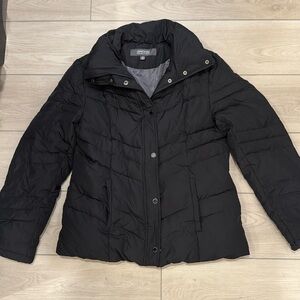 Kenneth Cole reaction quilted down black jacket